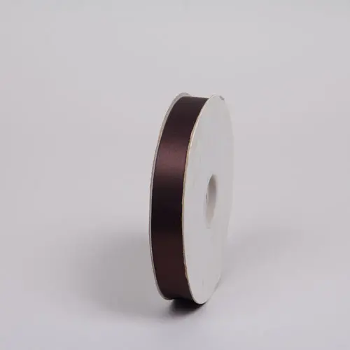 <7/8X100YD DYNA SATIN CHOCOLATE