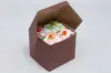 4X4X4 1PC BAKE BOX CHOCO - NO WINDOW