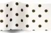 20X30 TISSUE BLACK DOTS/WHITE "A"