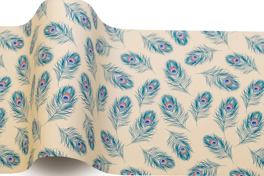 20X30 TISSUE PEACOCK "B"