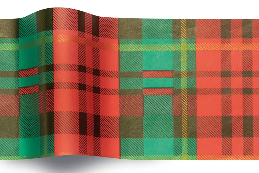 20X30 TISSUE PRESENTLY PLAID "B"