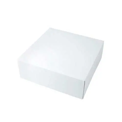 10.5X10.5X2.5 WHITE GIFT BOX