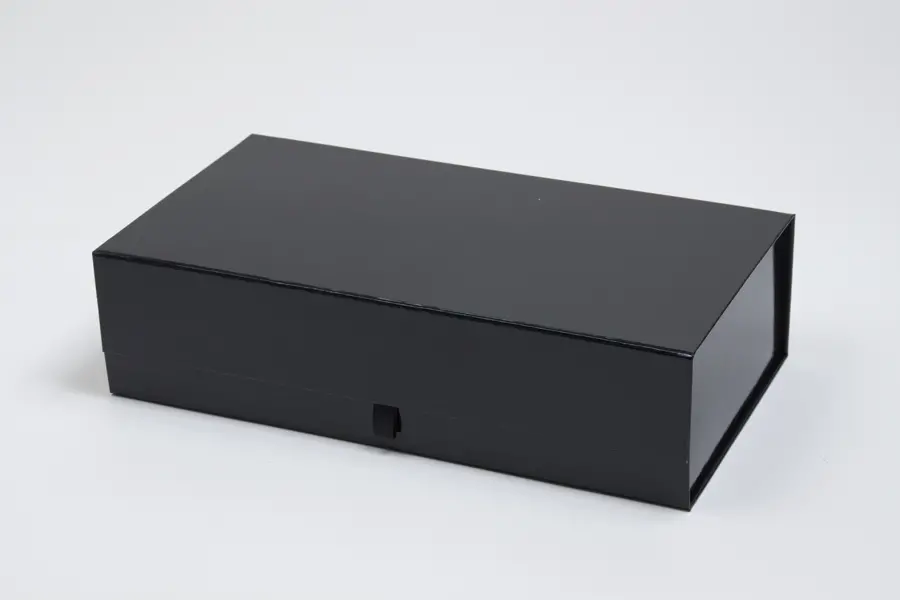 13-1/2X7X3-1/2 GLOSS BLACK MAGNETIC BOX