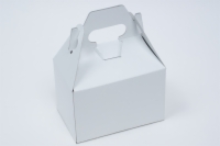 6 x 4 x 4 White Kraft Gable Box
