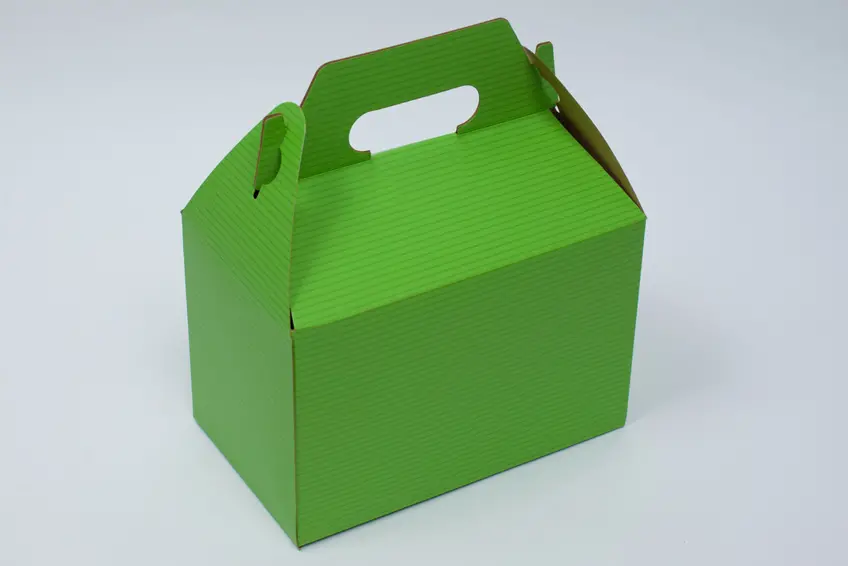 8 X 4-7/8 X 5-1/4 APPLE GREEN GABLE BOX