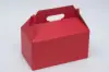 9-1/2 X 5 X 5 RED GABLE BOX