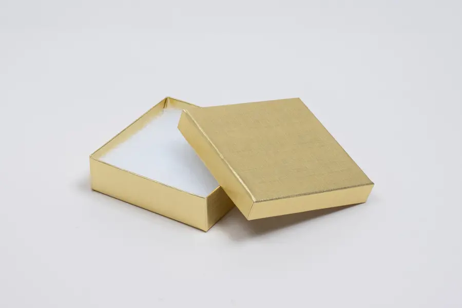 #33 - JEWELRY BOX -GOLD LINEN