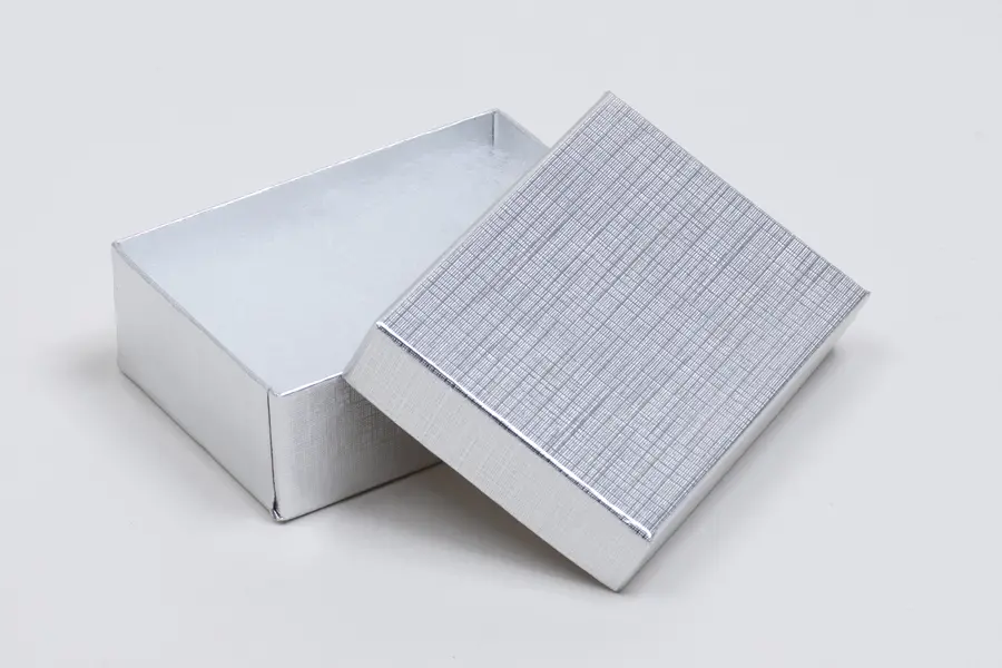 #32 - JEWELRY BOX-SILVER LINEN