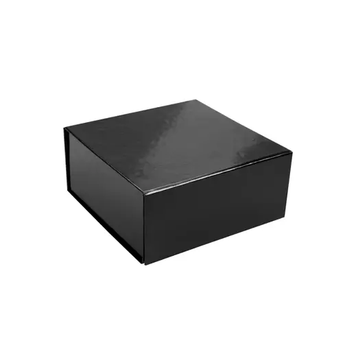 6X6X2-3/4 GLOSS BLACK MAGNETIC BOX