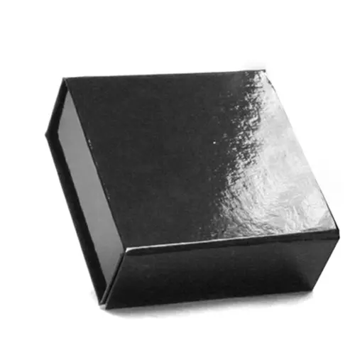 3-5/8X3-1/2X1-1/2 BLACK GLOSS MAGNETIC BOX