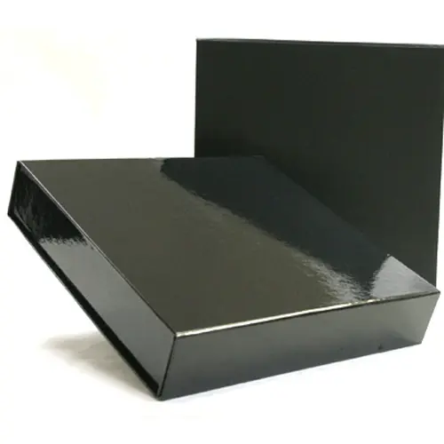9-1/2X9-1/4X1-3/4 BLACK GLOSS MAGNETIC BOX