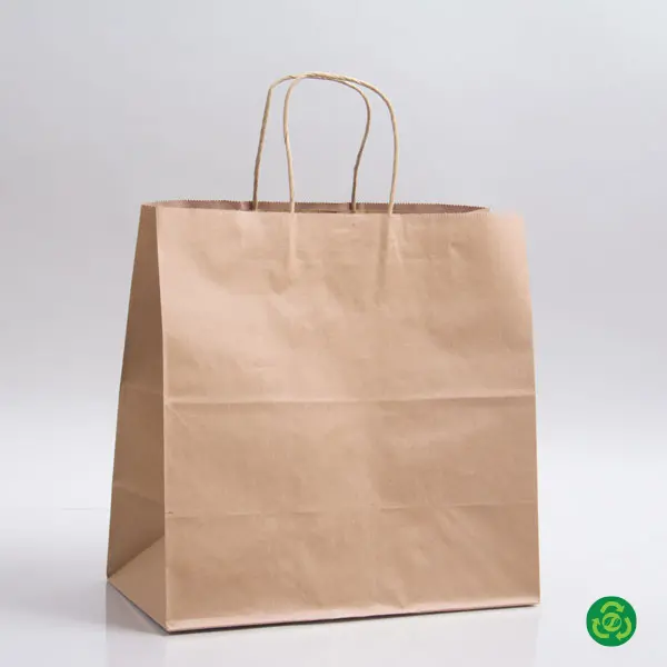 <12X10X12 SHOPPING BAG NATURAL KRAFT ECONOMY