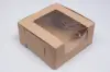10L x 7W x 2-1/2H, Natural Kraft Bakery Boxes with Window, Natural Kraft