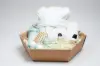 15 X 11-3/4 X 4 HEXAGON FOLDING TRAY NATURAL KRAFT