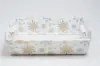 12.5X8.625X3.312 CESTO TRAY ALPINE SNOWFLAKE