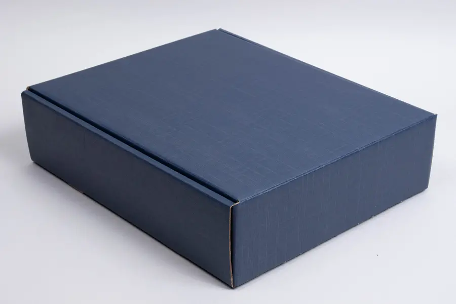 11 X 3-1/2 X 13-3/8 BOTTLE BOX JUTA BLU 3 BOT W/INSERTS