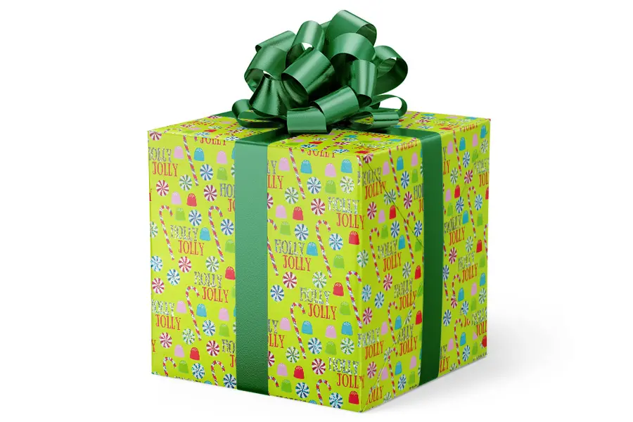 24X417 GW-9362 S9 HOLLY JOLLY HOLIDAY CANDY HOLOGRAPHIC