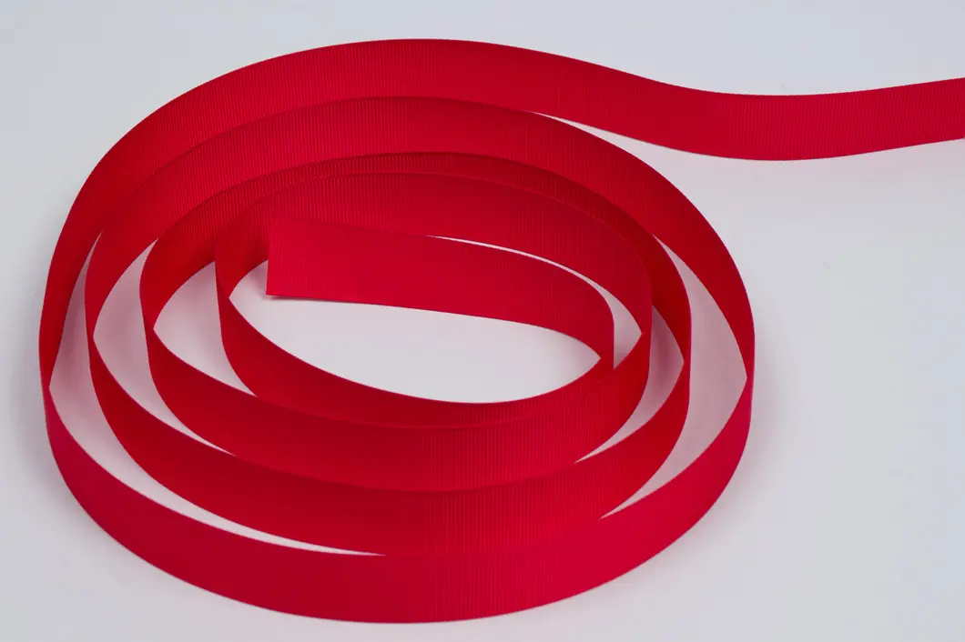 7/8X100YD GROSGRAIN HOT RED