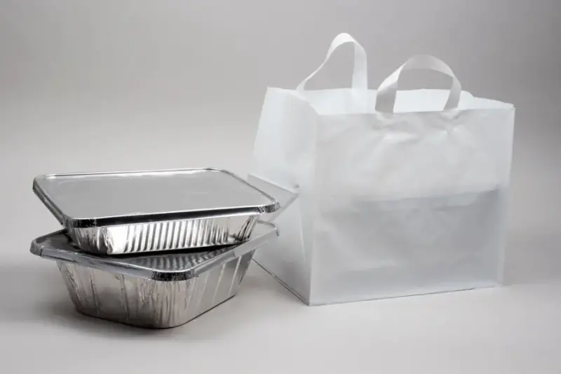 50 Pcs Half Tay Cateing Bags Take Out Bags Bulk 14" X 11.5