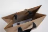 8X4X10 NAT KRAFT EURO BLACK TWILL HANDLE