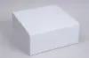 10X10X4-1/2 MATTE WHITE MAGNETIC BOX
