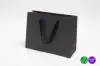 13X5X10 BLACK KRAFT EURO BLACK TWILL HANDLE