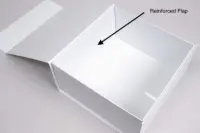 9-1/2 x 9-1/2 x 4-3/4 PLUS-Series™ 7-Flap Collapsible Matte White