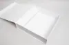 14X13-13/32X3-5/32 MATTE WHITE PLUS-SERIES 7-FLAP MAGNETIC BOX