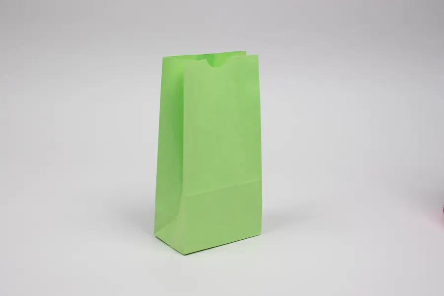 4#  5 X 3 1/8 X 9 5/8  LIME GREEN SOS BAG