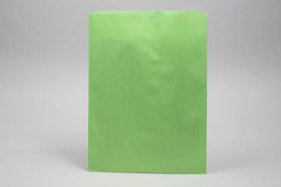14 X 3 X 21 PAPER MERCH BAG - LIME GREEN