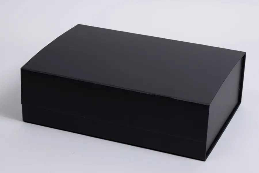 9-3/4 X 7 X 3 MATTE BLACK MAGNETIC BOX