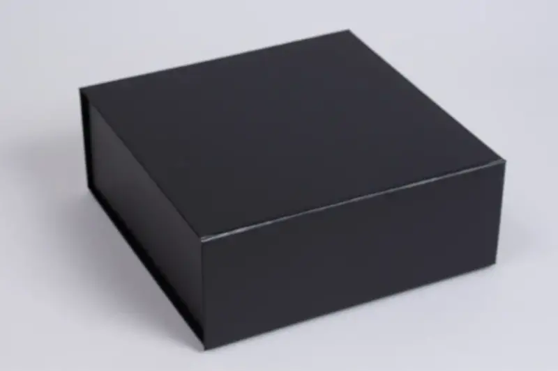8 x 8 x 3-1/8 Matte Black Magnetic Lid Gift Boxes