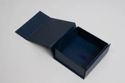 3-5/8 x 3-1/2 x 1-1/2 Matte Navy Magnetic Lid Gift Boxes