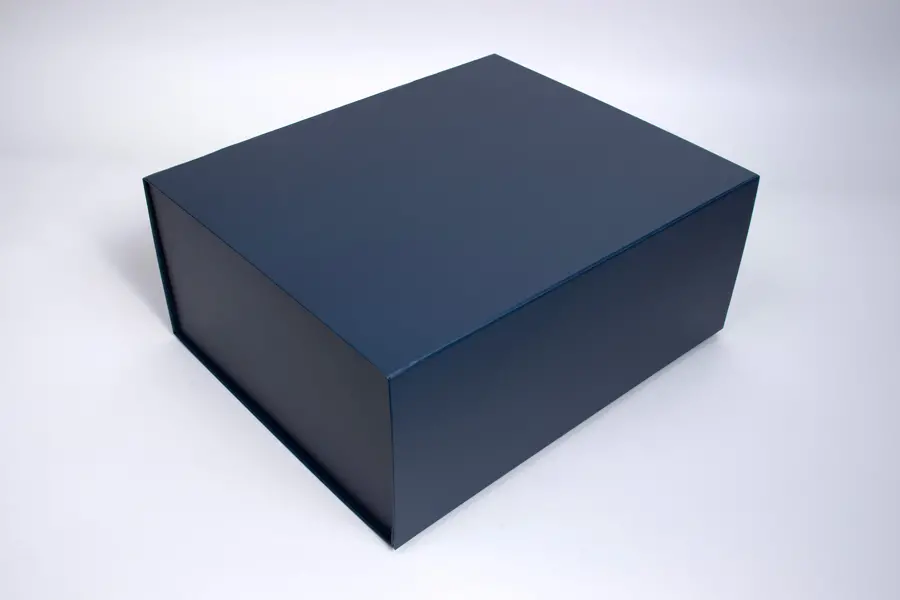 13X10-3/4X5-1/2 MATTE NAVY MAGNETIC BOX