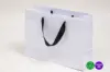 13X5X10 WHITE KRAFT EURO BLACK TWILL HANDLE