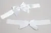 6X4" GLUE DOT SATIN WHITE BOW