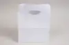 8-3/4 X 4-1/4 X 10-3/4 WHITE KRAFT DIE-CUT HANDLE SHOP BAG