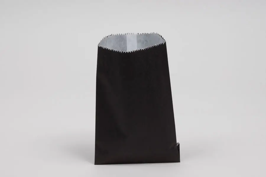 1/4#  4 3/4 X 6 3/4 BLACK GOURMET GLASSINE MERCHANDISE BAG