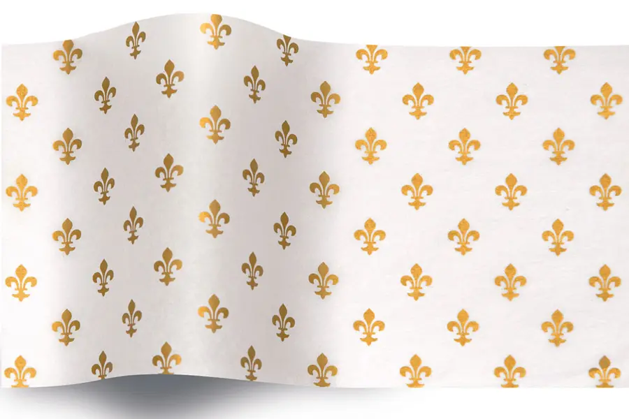 20X30 TISSUE FLEUR DE LIS "A"