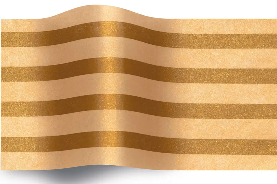 20X30 TISSUE GLD STRPE/SUNGOLD "B"