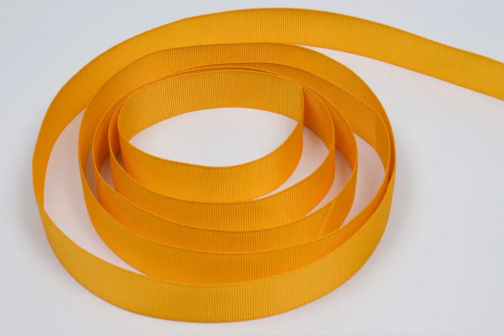 7/8X100YD GROSGRAIN YELLOW GOLD