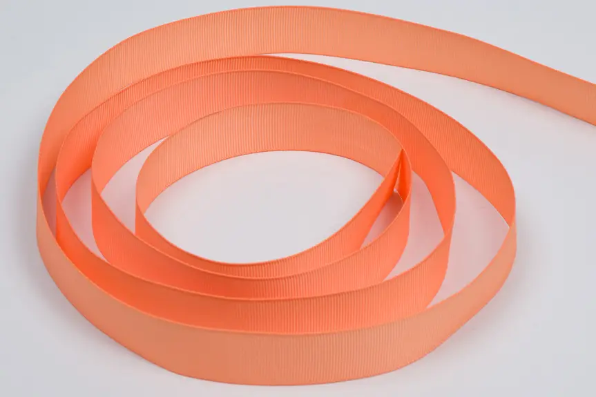 7/8X100YD GROSGRAIN PEACH