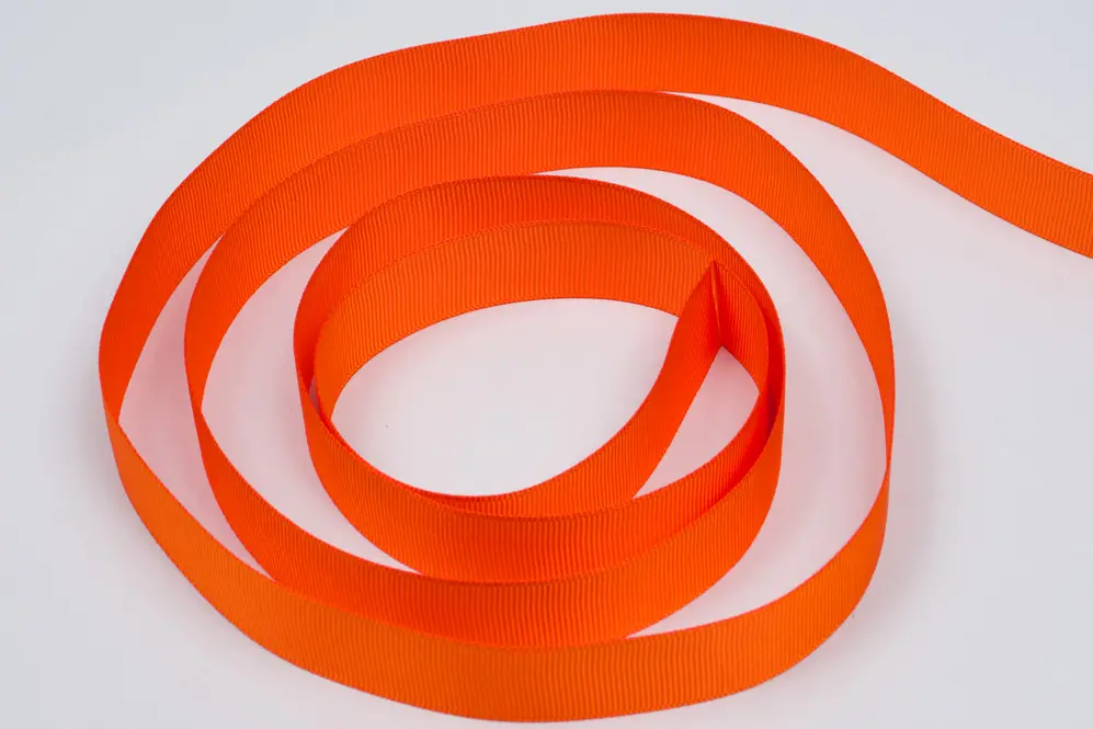 7/8X100YD GROSGRAIN TORRID ORANGE