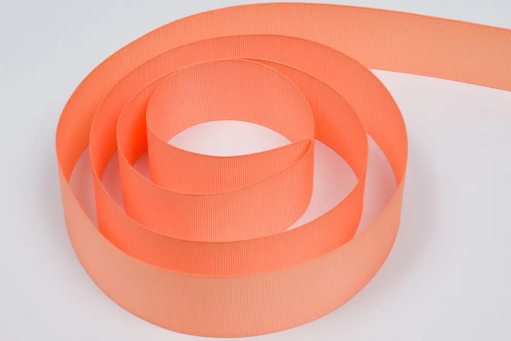 1-1/2X100YD GROSGRAIN PEACH
