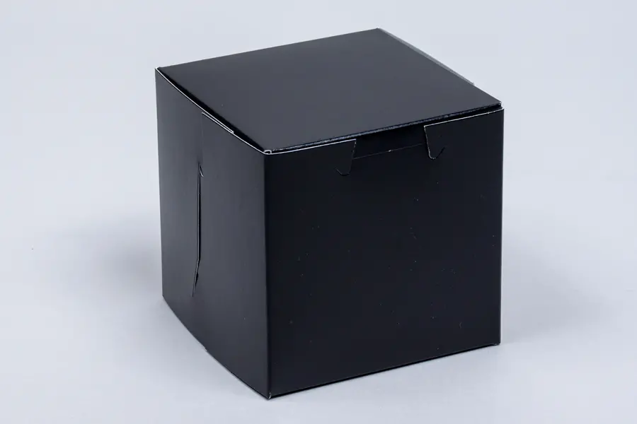 4X4X4 1 PC BAKE BOX BLACK GLOSS - NO WINDOW