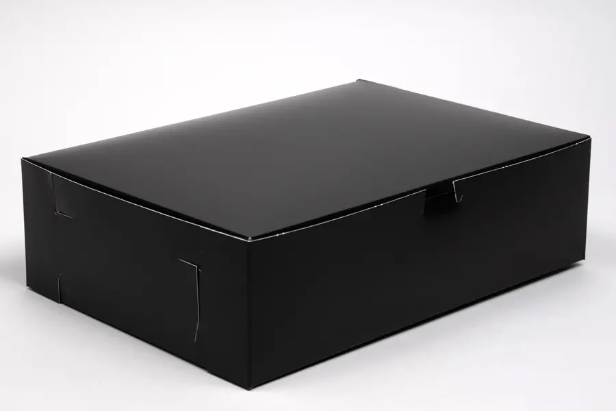14X10X4 1PC BAKE BOX BLACK GLOSS - NO WINDOW