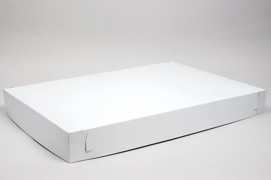 27.5X19X3 FULL SHEET CAKE COVER WHITE - NO WINDOW