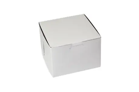 5.5X5.5X4  1PC BAKE BOX WHITE-NO WINDOW