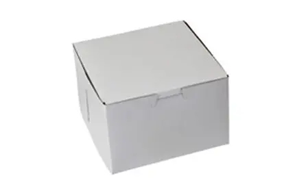 6X6X4 1PC BAKE BOX WHITE-NO WINDOW