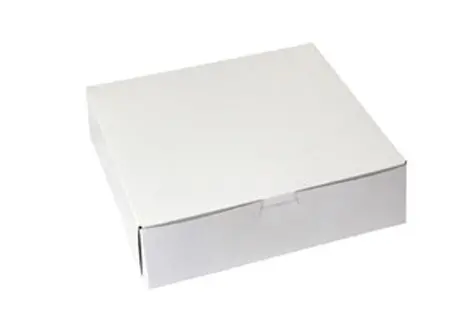 9X9X2.5 1PC BAKE BOX WHITE-NO WINDOW